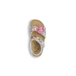 Sandali multicolore da Bambina con fiori e fibbia rosa Primigi