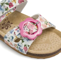 Sandali multicolore da Bambina con fiori e fibbia rosa Primigi