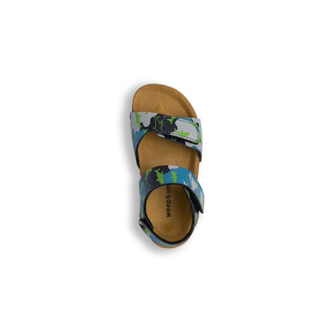 Sandali multicolore da Bambino con stampa camouflage Weep & Smile
