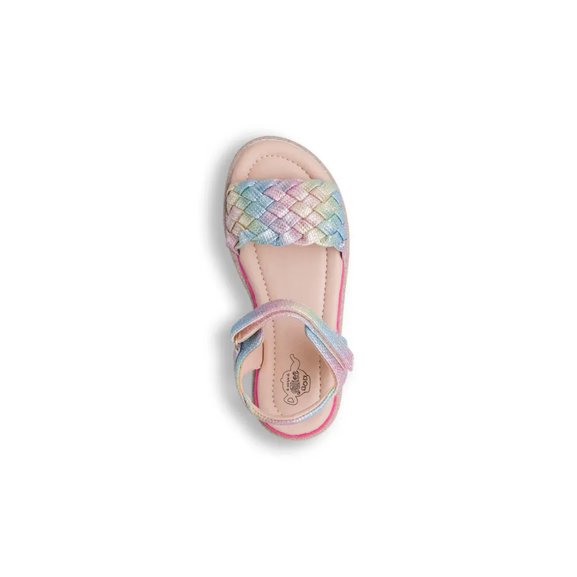 Sandali Multicolori da Bambina con fascetta intrecciata Le scarpe di Alice