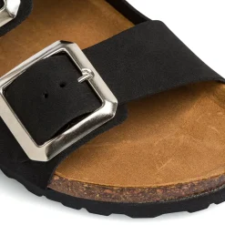 Sandali Neri con doppio cinturino da Donna Italia Trend Sabina