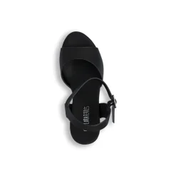 Sandali neri con tacco a colonna 12,5 cm da Donna con cinturino Lora Ferres
