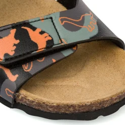 Sandali Neri da Bambino con stampa camouflage Weep & Smile