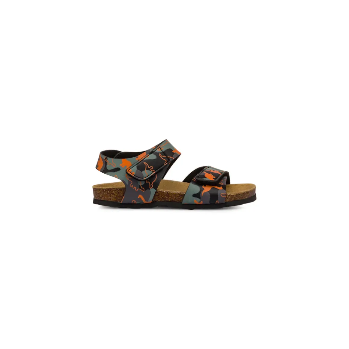 Sandali Neri da Bambino con stampa camouflage Weep & Smile