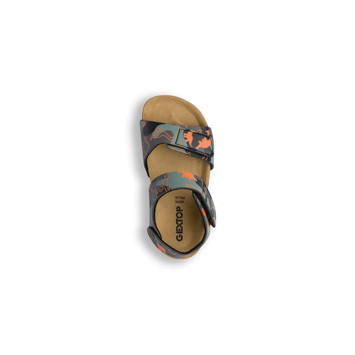 Sandali Neri da Bambino con stampa camouflage Weep & Smile