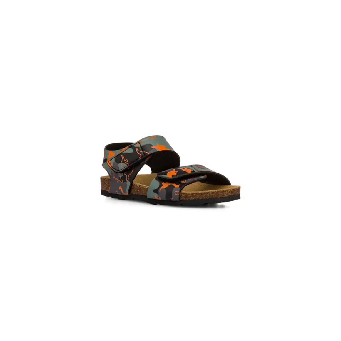 Sandali Neri da Bambino con stampa camouflage Weep & Smile