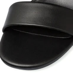 Sandali neri da donna con tacco a blocco 6 cm Lora Ferres