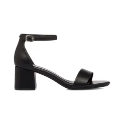 Sandali neri da donna con tacco a blocco 6 cm Lora Ferres