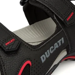 Sandali neri da Uomo con dettaglio fori traspiranti Ducati