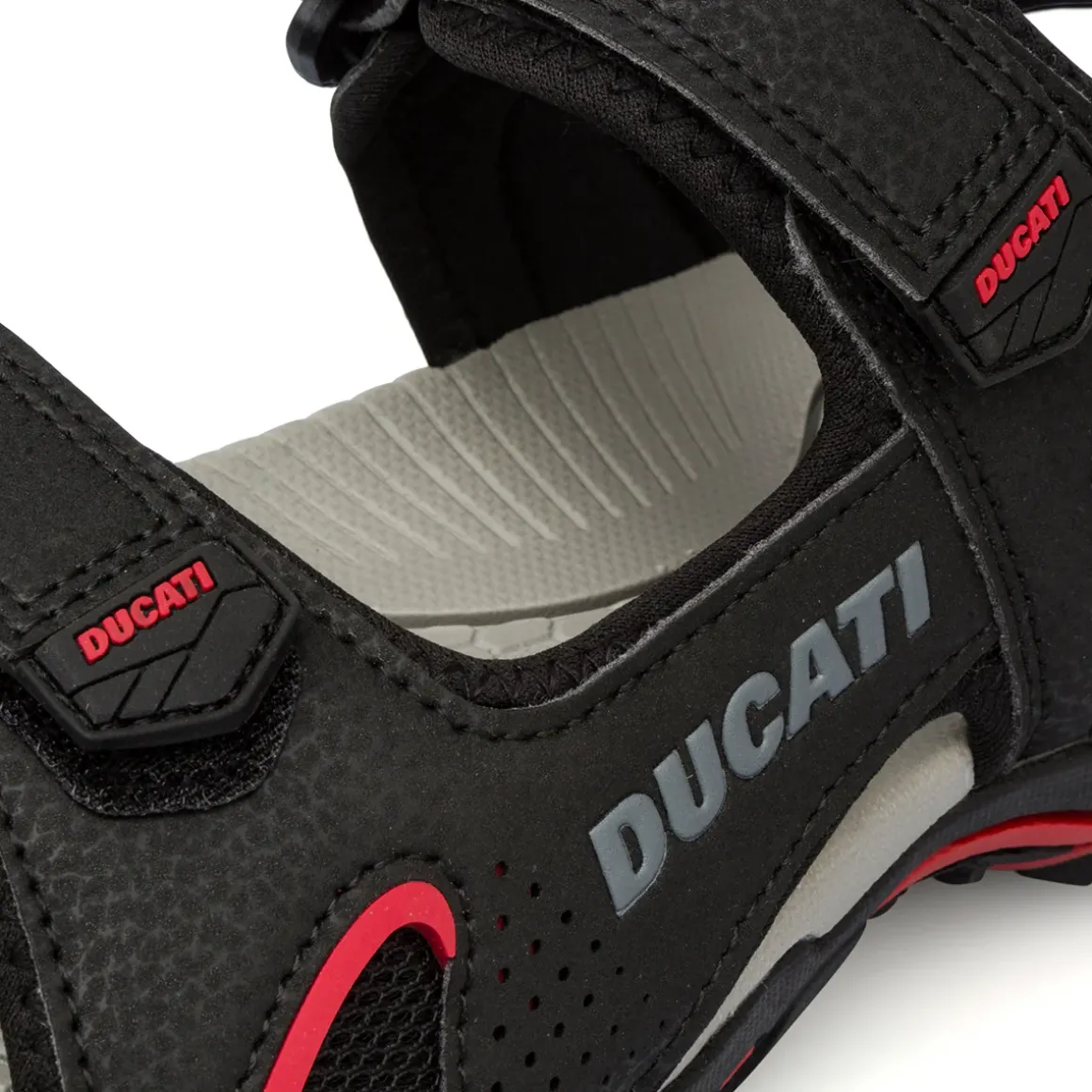 Sandali neri da Uomo con dettaglio fori traspiranti Ducati
