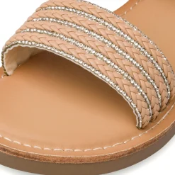 Sandali Nude da Bambina con dettagli Glitter Dieci Baci