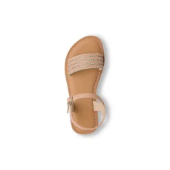 Sandali Nude da Bambina con dettagli Glitter Dieci Baci