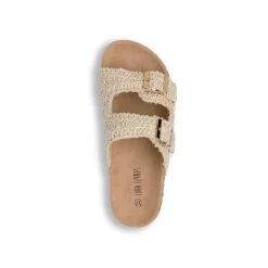 Sandali oro da Donna con tramatura effetto uncinetto Lora Ferres