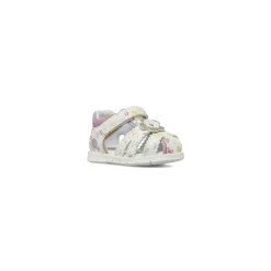 Sandali Primi Passi Bambina Bianchi con dettagli multicolore Chicco