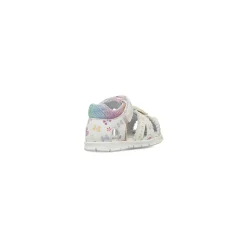 Sandali Primi Passi Bambina Bianchi con dettagli multicolore Chicco