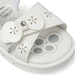 Sandali Primi Passi Bambina Bianchi con fiocco e strass Chicco