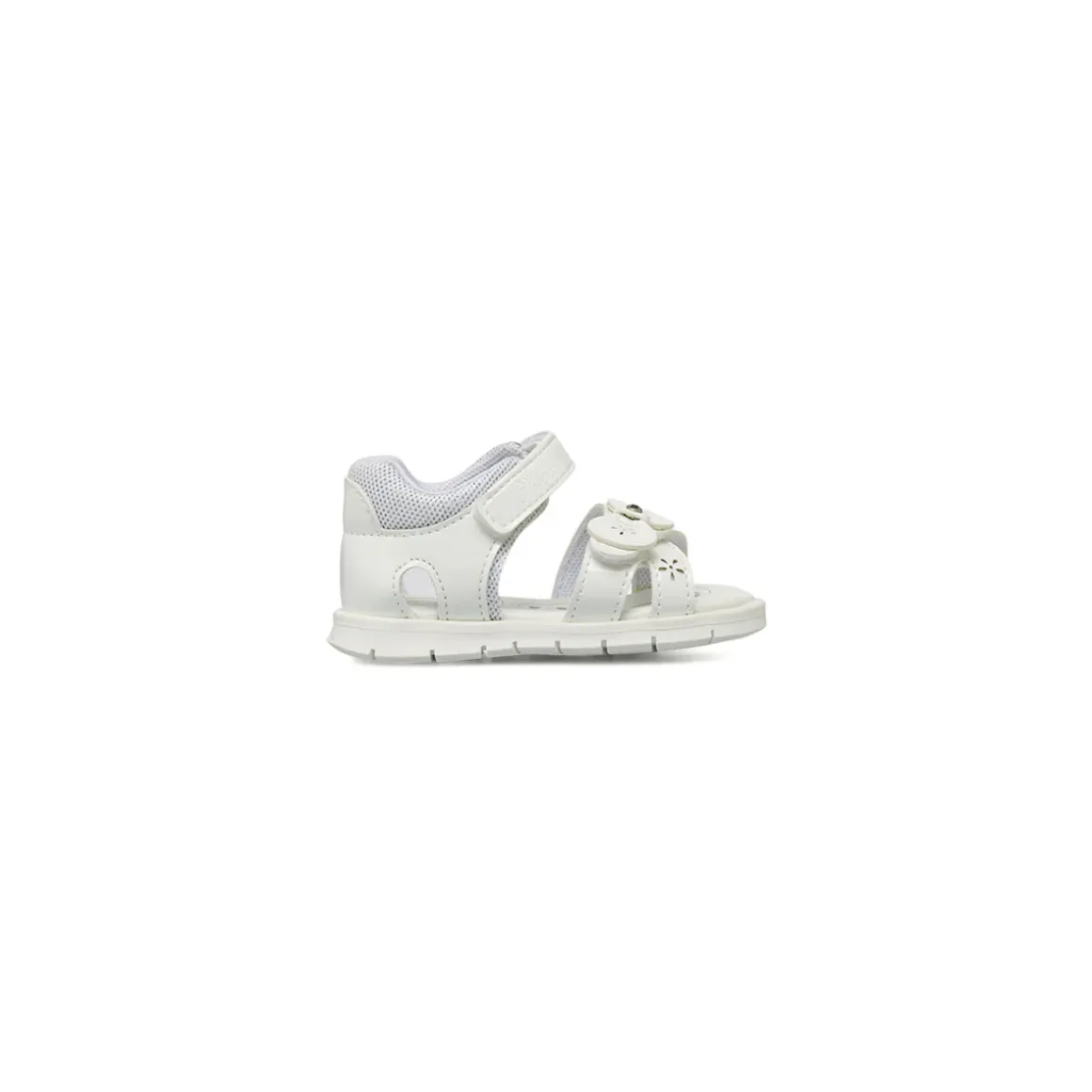 Sandali Primi Passi Bambina Bianchi con fiocco e strass Chicco