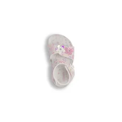 Sandali primi passi Bambina rosa con cuori e fiori glitter Settenote
