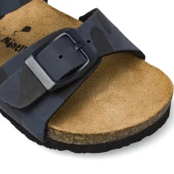 Sandali primi passi Bambino blu con stampa camouflage Birilli&Monelli