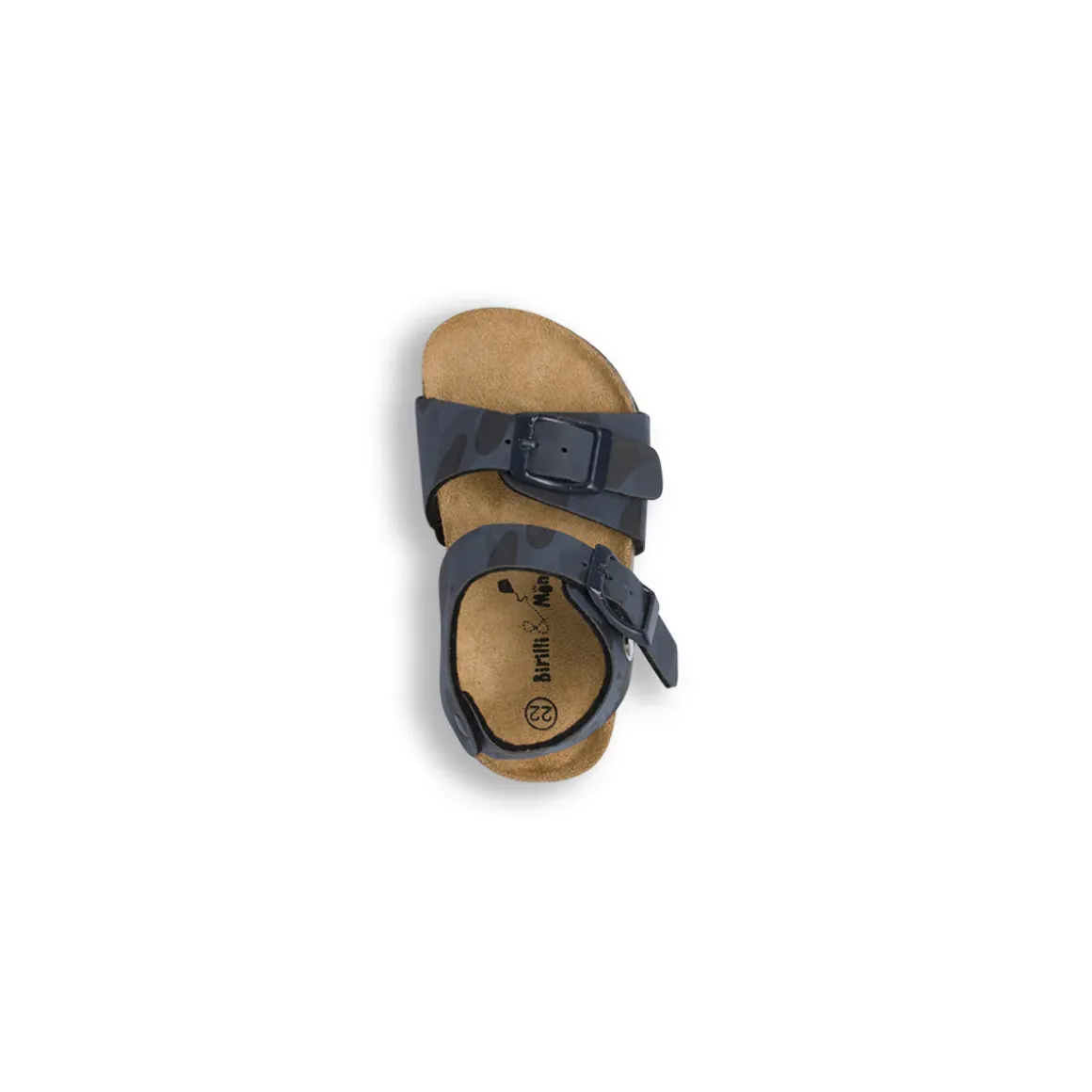 Sandali primi passi Bambino blu con stampa camouflage Birilli&Monelli
