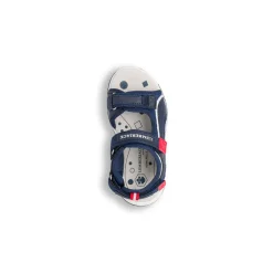 Sandali Primi passi Bambino blu con sottopiede in pelle Lumberjack