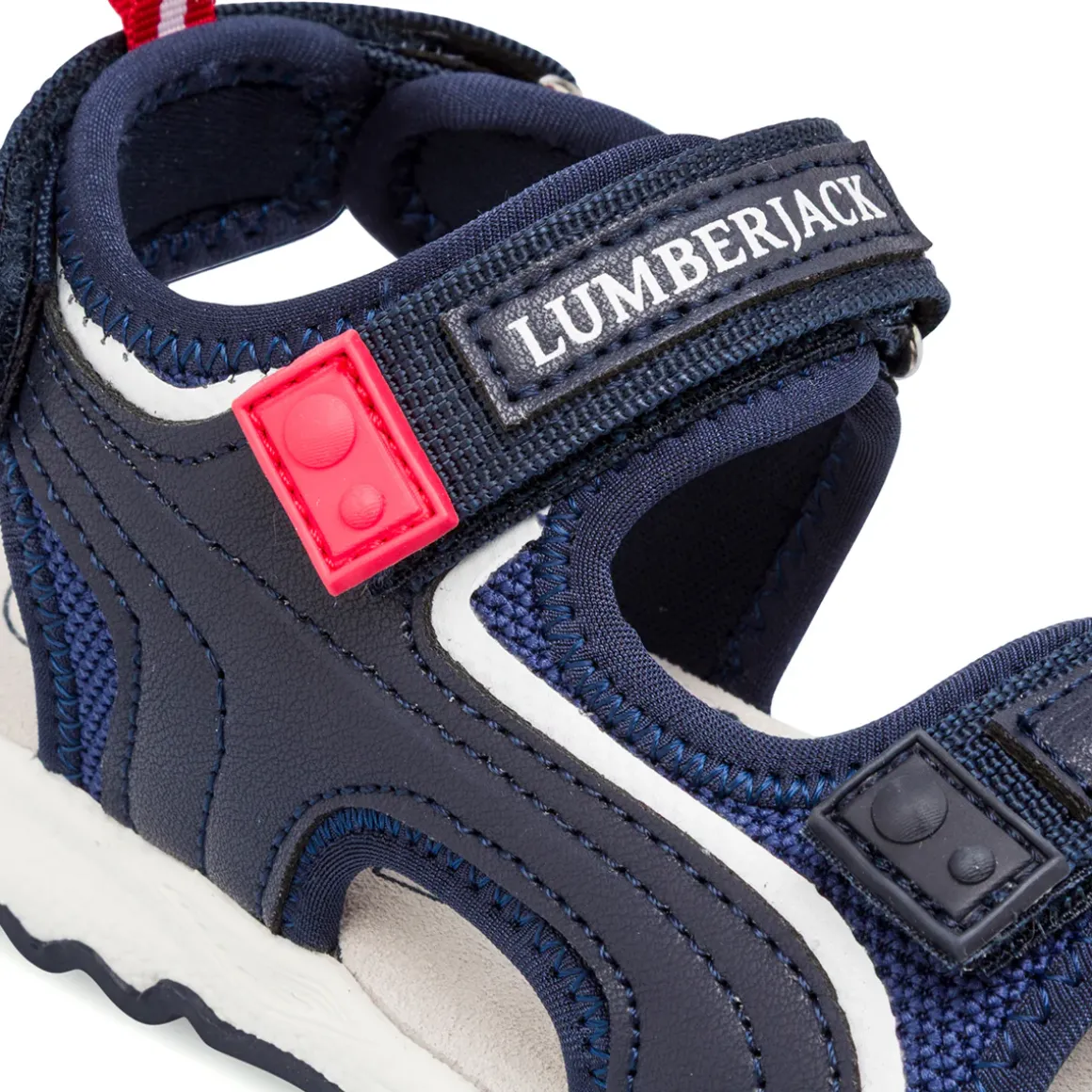 Sandali Primi passi Bambino blu con sottopiede in pelle Lumberjack