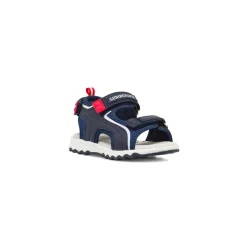 Sandali Primi passi Bambino blu con sottopiede in pelle Lumberjack