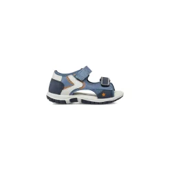 Sandali Primi Passi Bambino Blu in mesh e doppio cinturino Chicco
