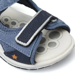 Sandali Primi Passi Bambino Blu in mesh e doppio cinturino Chicco