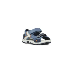 Sandali Primi Passi Bambino Blu in mesh e doppio cinturino Chicco