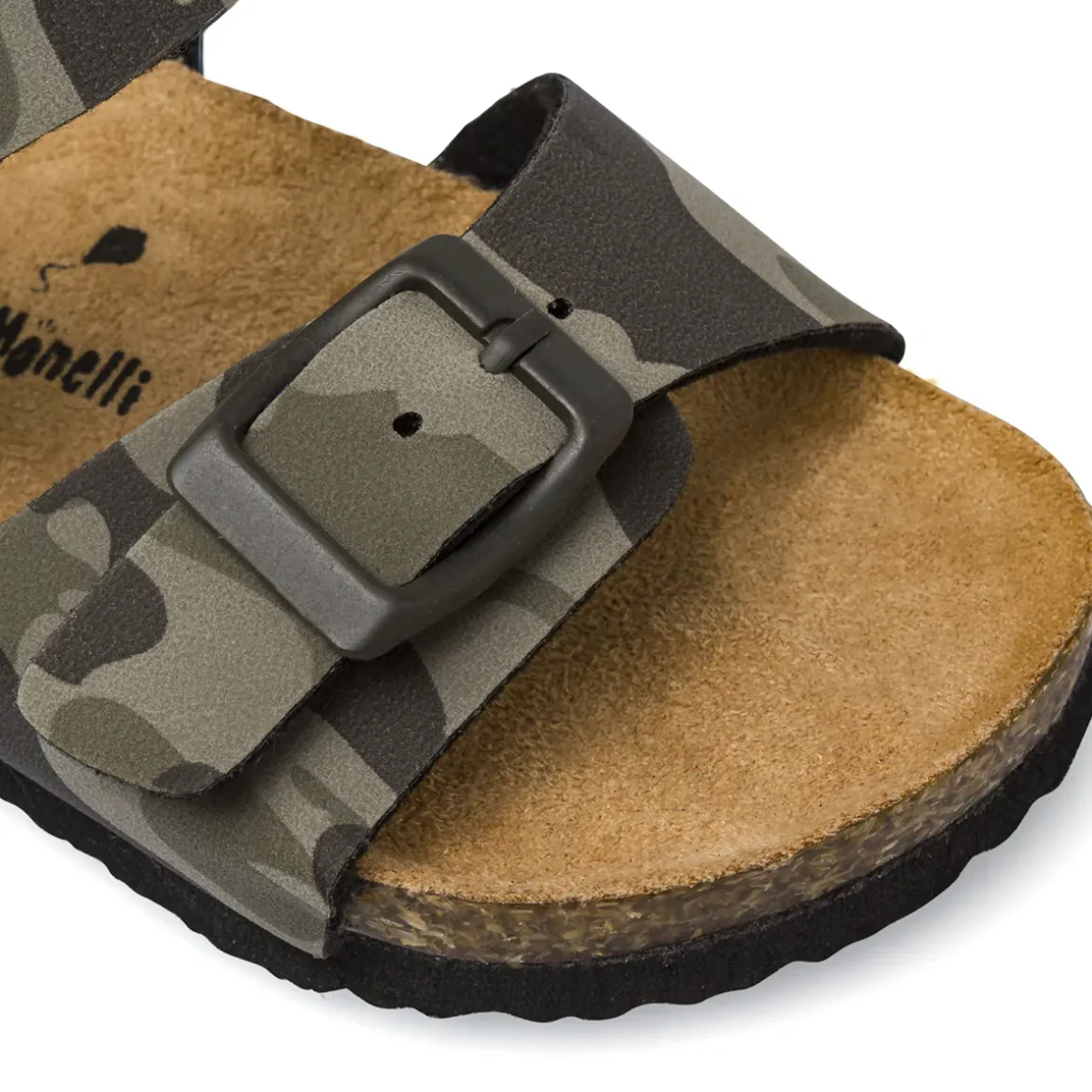 Sandali primi passi Bambino fantasia camouflage khaki Birilli&Monelli