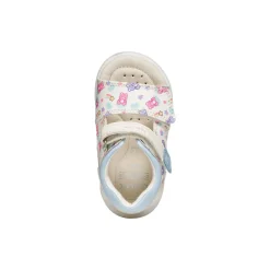 Sandali primi passi bianchi da Bambina con suola traspirante Geox