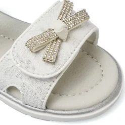 Sandali primi passi bianchi da Bambina con pizzo Le scarpe di Alice