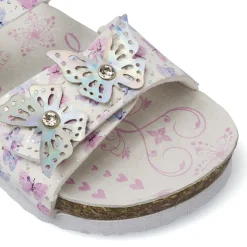 Sandali primi passi bianchi da Bambina con soletta in pelle Settenote