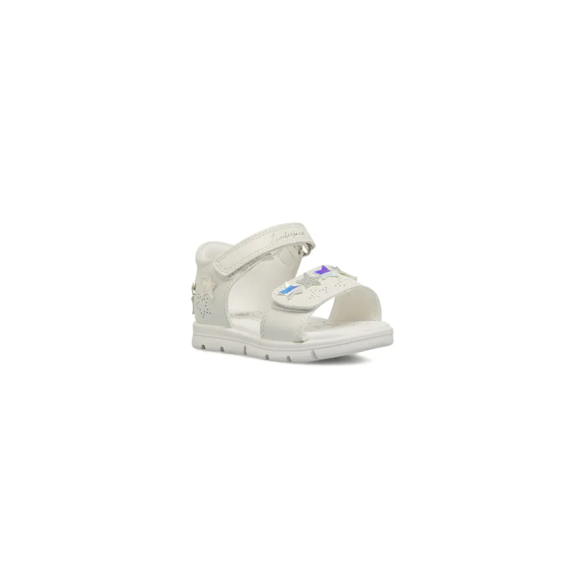 Sandali primi passi bianchi da Bambina con stelle glitter Lumberjack
