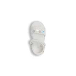 Sandali primi passi bianchi da Bambina con stelle glitter Lumberjack