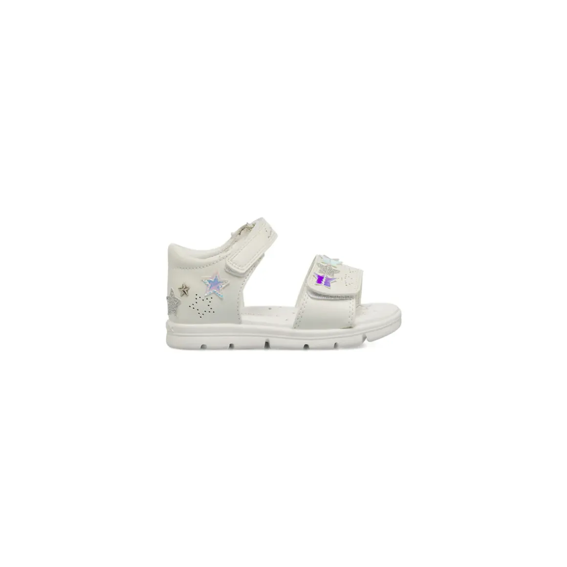 Sandali primi passi bianchi da Bambina con stelle glitter Lumberjack