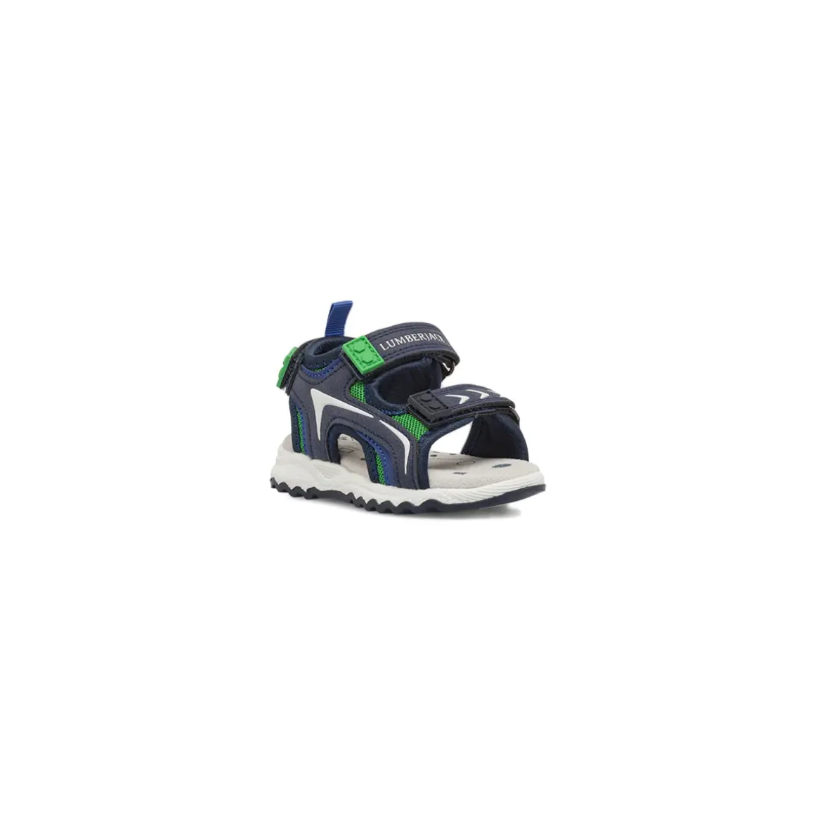 Sandali primi passi blu e verdi da Bambino con strappi Lumberjack