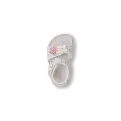 Sandali primi passi da Bambina bianchi con cuori e fiori Settenote