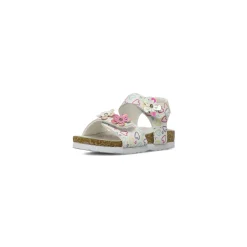Sandali primi passi da Bambina bianchi con cuori e fiori Settenote