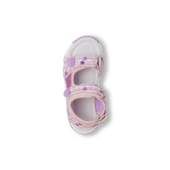 Sandali primi passi da Bambina rosa con glitter e strappo Dieci Baci