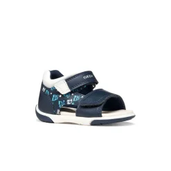 Sandali primi passi da Bambina blu con doppio strappo Geox