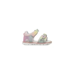 Sandali Primi passi da Bambina multicolore glitterati con fiori Chicco