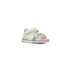 Sandali primi passi da Bambina bianchi con glitter Le scarpe di Alice