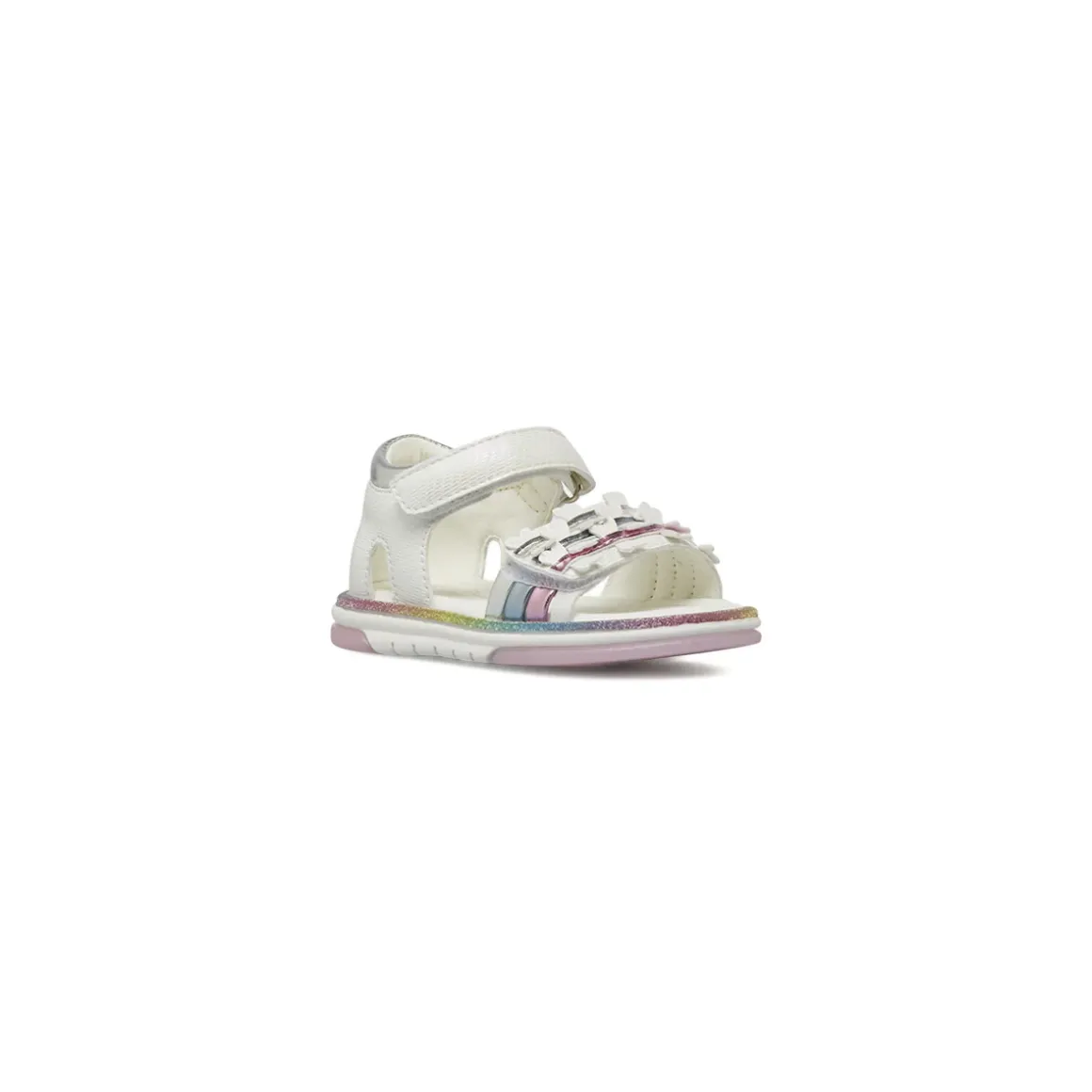 Sandali primi passi da Bambina bianchi con glitter Le scarpe di Alice