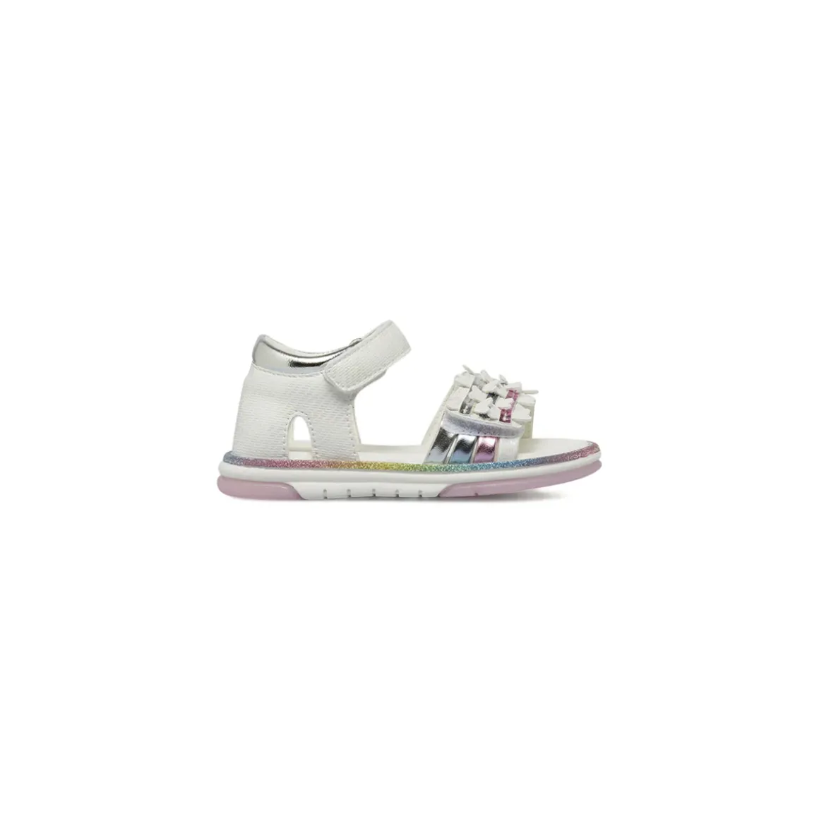 Sandali primi passi da Bambina bianchi con glitter Le scarpe di Alice