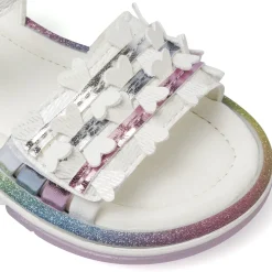 Sandali primi passi da Bambina bianchi con glitter Le scarpe di Alice