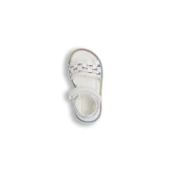 Sandali primi passi da Bambina bianchi con glitter Le scarpe di Alice
