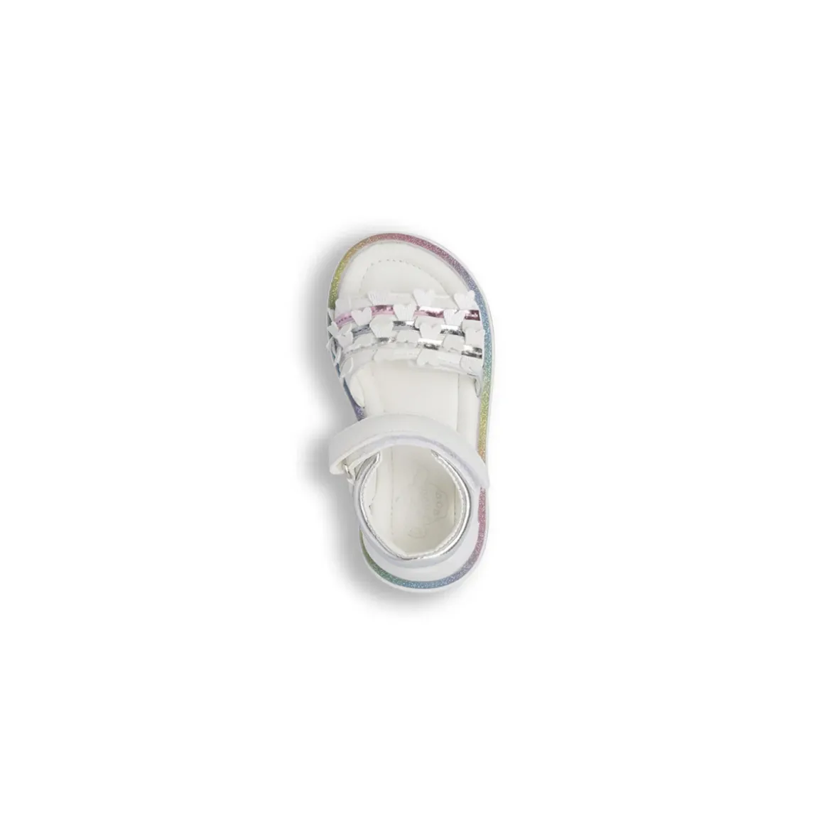 Sandali primi passi da Bambina bianchi con glitter Le scarpe di Alice