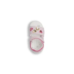 Sandali primi passi da Bambina rosa con cuoricini colorati Lumberjack